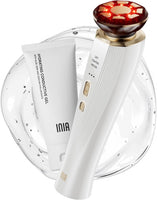 INIA 3-in-1 Red Light Therapy for Face and Neck Beauty Device for Puffiness & Skin Firming Skincare Tool (White)
